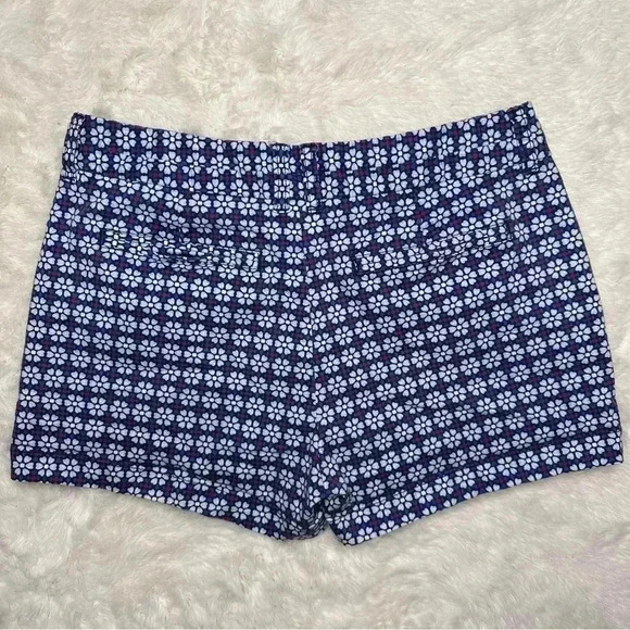 GAP The City Shorts Khaki Floral White /  Blue / Red Size 6 - Picture 12 of 16